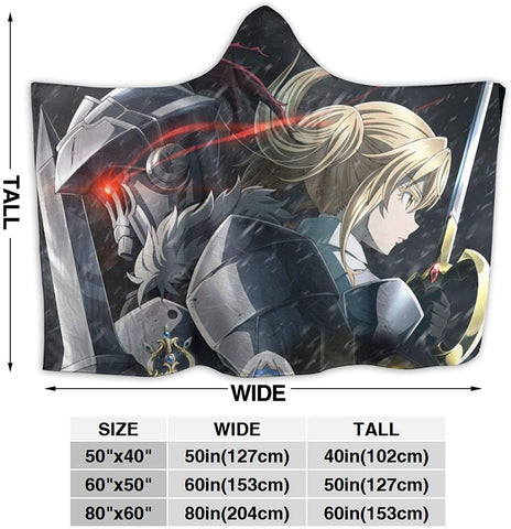 Image of Goblin Slayer Warm Hooded Blanket - Throw Fleece Flannel Blanket