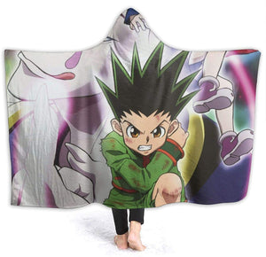 Anime Hunter-X-Hunter Fleece Flannel Hooded Blankets