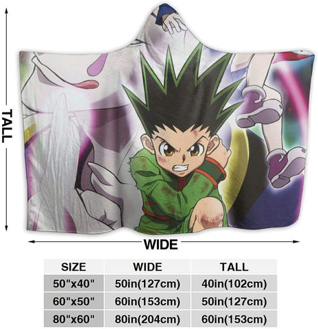 Image of Anime Hunter-X-Hunter Fleece Flannel Hooded Blankets