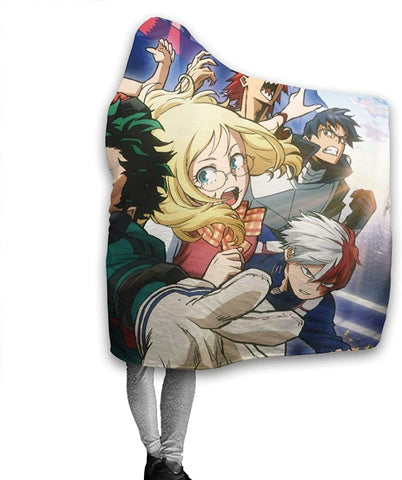 Image of My Hero Academia Fleece Flannel Blanket - Anime Hooded Blanket