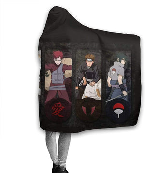 Naruto Fleece Flannel Cloak - Throw Hooded Blanket