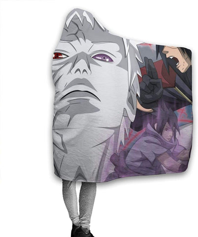 Image of Naruto Fleece Flannel Blanket - Anime Hooded Blanket