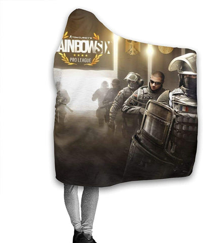 Image of Game Rainbow Six Siege Pilling Proof Flannel Hooded Blanket