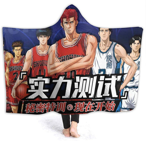 Image of Anime Slam Dunk Flannel Hooded Blankets