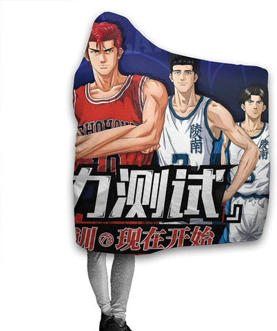 Image of Anime Slam Dunk Flannel Hooded Blankets