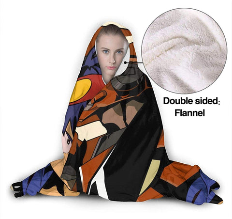 Image of Anime Tengen Toppa Gurren Lagann Fleece Flannel Winter Hooded Blankets