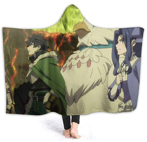 The Rising of the Shield Hero Fleece Flannel Winter Hooded Blankets