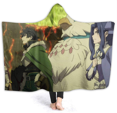 Image of The Rising of the Shield Hero Fleece Flannel Winter Hooded Blankets