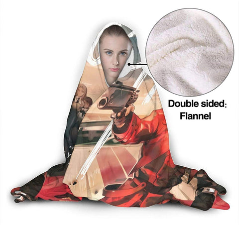 Image of Anime Trigun Pilling Proof Flannel Hooded Blanket