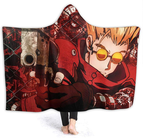 Image of Trigun Flannel Hooded Blanket