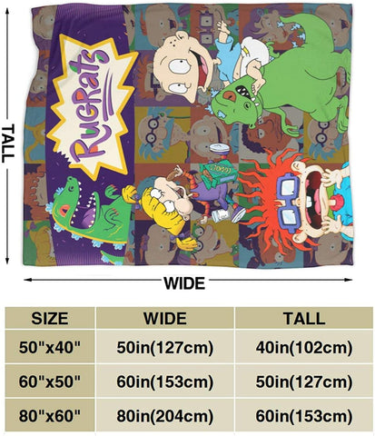 Image of Rug-Rats Fleece Blanket - 3D Printing Throw Blanket