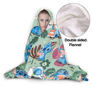 Anime Li-Lo & Sti-Tch Baby Anime Hooded Blanket