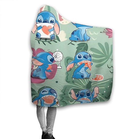 Image of Anime Li-Lo & Sti-Tch Baby Anime Hooded Blanket