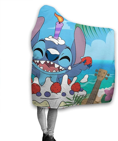 Image of Anime Li-Lo & Sti-Tch Baby Anime Hooded Blanket