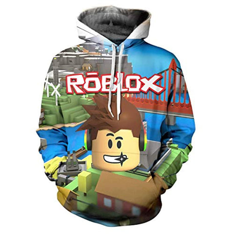 Image of Unisex Roblox 3D Print Hoodies Sweatshirts Hooded Pullover