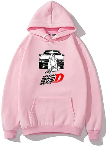 Image of Initial D Anime Hoodies Casual Hooded Sweatshirt Unisex Clothing