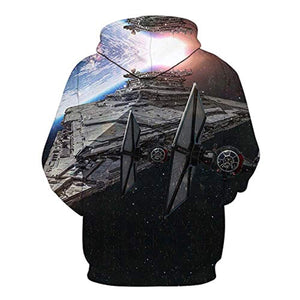 Star Wars Hoodies - Tie Fighter 3D Print Hooded Jumper with Pocket