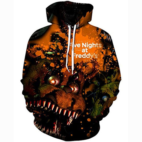 Image of Five Nights at Freddy's Hoodies for Kids Teens - 3D Boys and Girls Pullover Hoodie