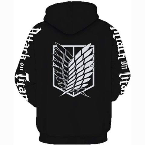 Image of Unisex Attack on Titan hoodie Levi Ackerman Anime hoodie 3D Print Sweatshirt