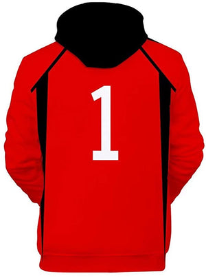 Anime Haikyuu Hoodie - Kuroo Tetsurou Cosplay Hooded Volleyball Sweatshirt