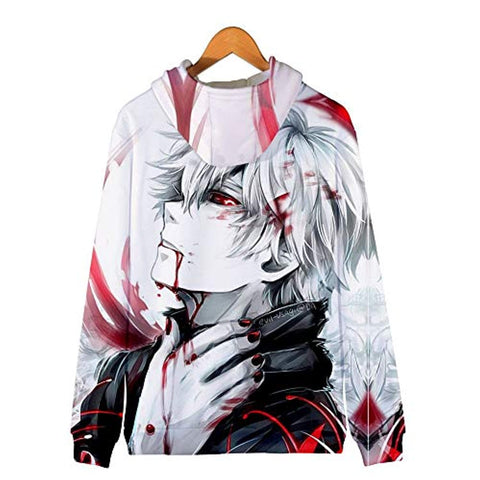 Image of Anime Tokyo Ghoul Hoodie - Kaneki Ken Hoody Sweatshirt