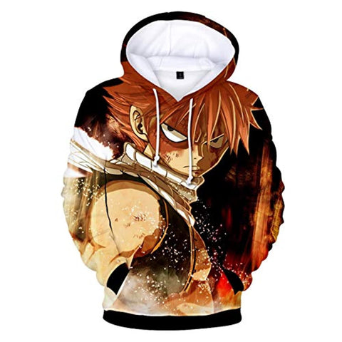 Image of Fairy Tail 3D Printed Pullovers Casual Pouch Pocket Hoodie