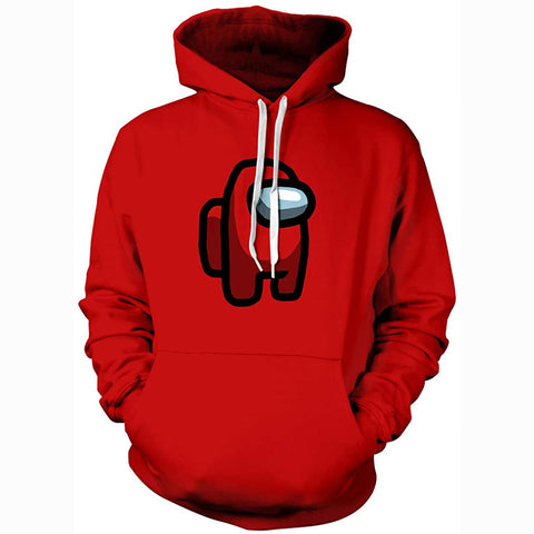 Image of Video Game Among Us Hoodie - Cute Solid Color Pullover Hoodie 8 Colors Optional