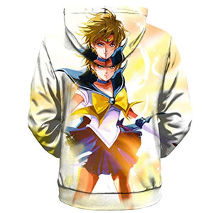 Anime Sailor Moon Hoodie - Sailor Uranus 3D Print Pullover Hoodie