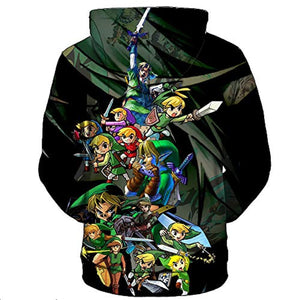 The Legend of Zelda Hoodie - 3D Print Hooded Pullover