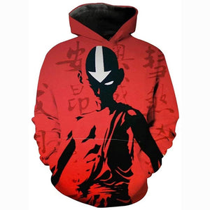 Avatar The Last Airbender Hoodie - Unisex 3D Print Pullover Sweatshirts