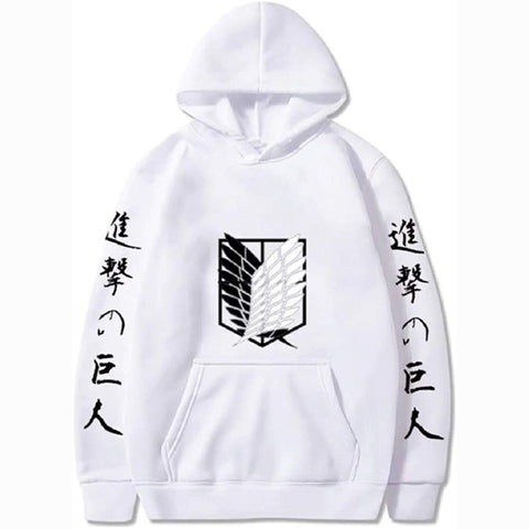 Image of Attack on Titan Hoodie Satoru Gojo Jujutsu Kaisen Anime Fashion Pullovers Casual Tops Wings of Freedom