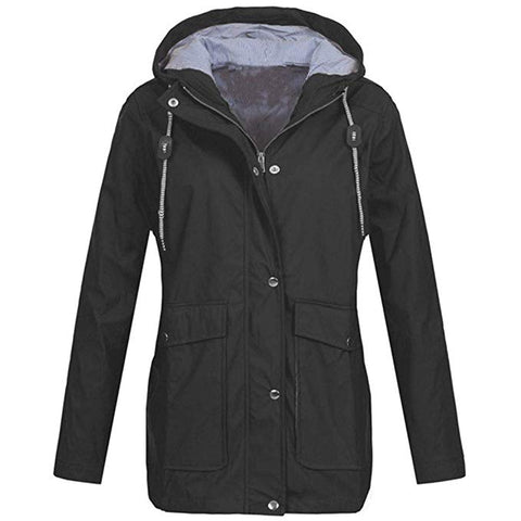 Image of Women‘s Coats - Pure Color Rain Coat Jacket