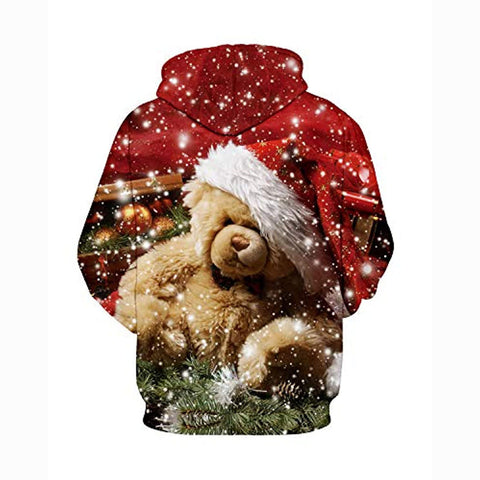 Image of Christmas Hoodies - Funny Bear Pullover Hoodies
