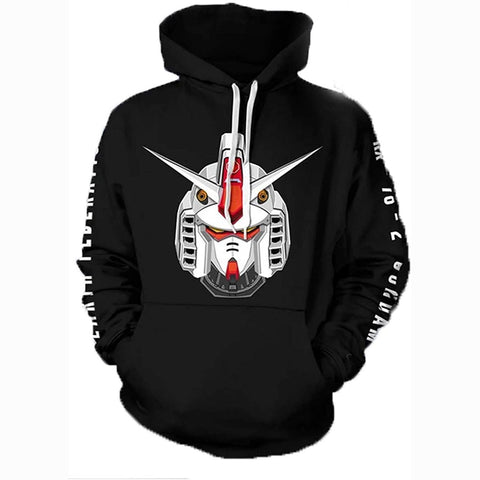 Image of Anime Gundam Hoodie - 3D Print Pullover Hoodie