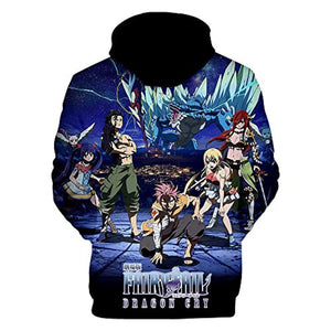 Anime Fairy Tail Natsu Dragneel Hoodie Jacket Hoody Pullovers Sweatshirt