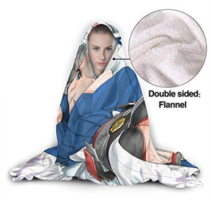 Anime Azur Lane Hooded Blanket - Flannel Wearable Soft Warm Throw Blanket