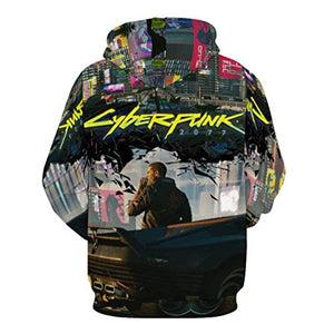 Cyberpunk 2077 Hoodie - Johnny Silverhand 3D Print Hooded Pullover