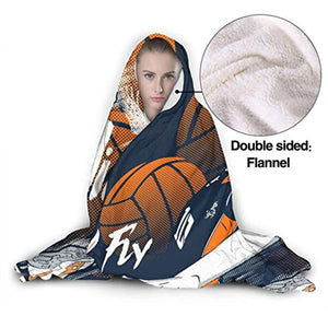 Anime Haikyuu Hinatashoyo Soft Flannel Hooded Blankets