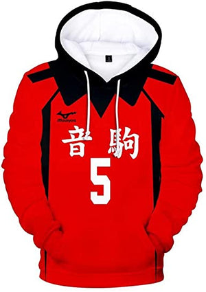 Anime Haikyuu Hoodie - Kozume Kenma Cosplay Hooded Volleyball Sweatshirt