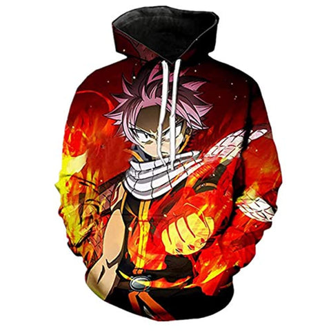 Image of Fairy Tail 3D Printed Hoodies - Casual Pouch Pocket Pullovers
