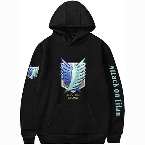 Image of Attack on Titan Hoodies Fashion Hooded Pullover Sweatshirts for Unisex