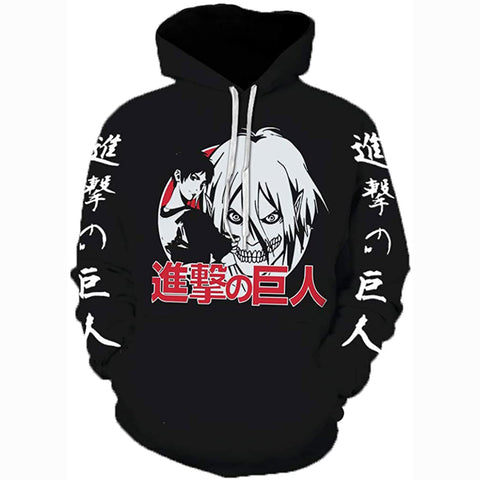 Image of Unisex Attack on Titan hoodie Levi Ackerman Anime hoodie 3D Print Sweatshirt