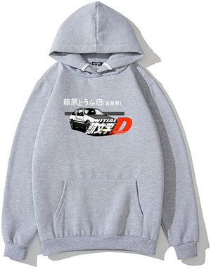 Anime Initial D Hoodies Casual Hooded Sweatshirt Unisex Clothing