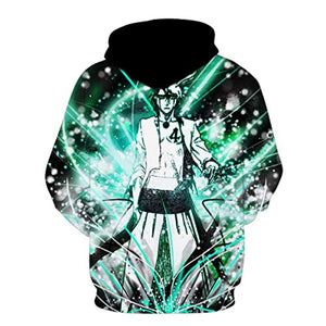 Anime Bleach Hoodie - Unisex 3D Print Pullover Hoodie with Big Pockets