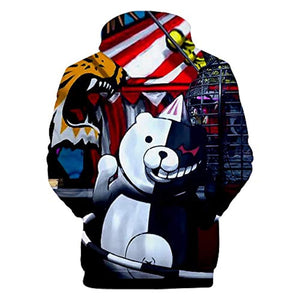 Anime Danganronpa Hoodies - Unisex Monokuma 3D Pullover Hoodie