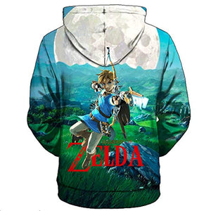 The Legend of Zelda Hoodie - 3D Print Hooded Pullover