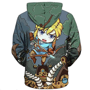 The Legend of Zelda Hoodie - 3D Print Hooded Pullover