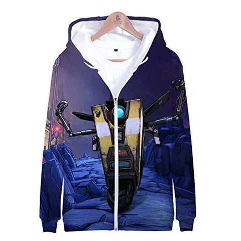 Image of Borderlands 3 Hoodie - Unisex 3D Zipper Hooded Sweatshirts