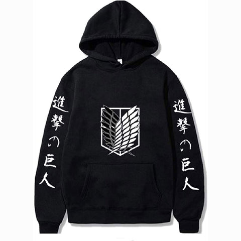 Image of Attack on Titan Hoodie Satoru Gojo Jujutsu Kaisen Anime Fashion Pullovers Casual Tops Wings of Freedom