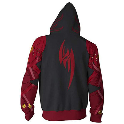 Image of Superhero Iron Fist Hoodie Pullover Sweater Shirts Cosplay Costumes